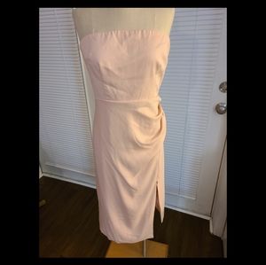 NWT Sz 14 Cushnie for Target blush pink strapless dress